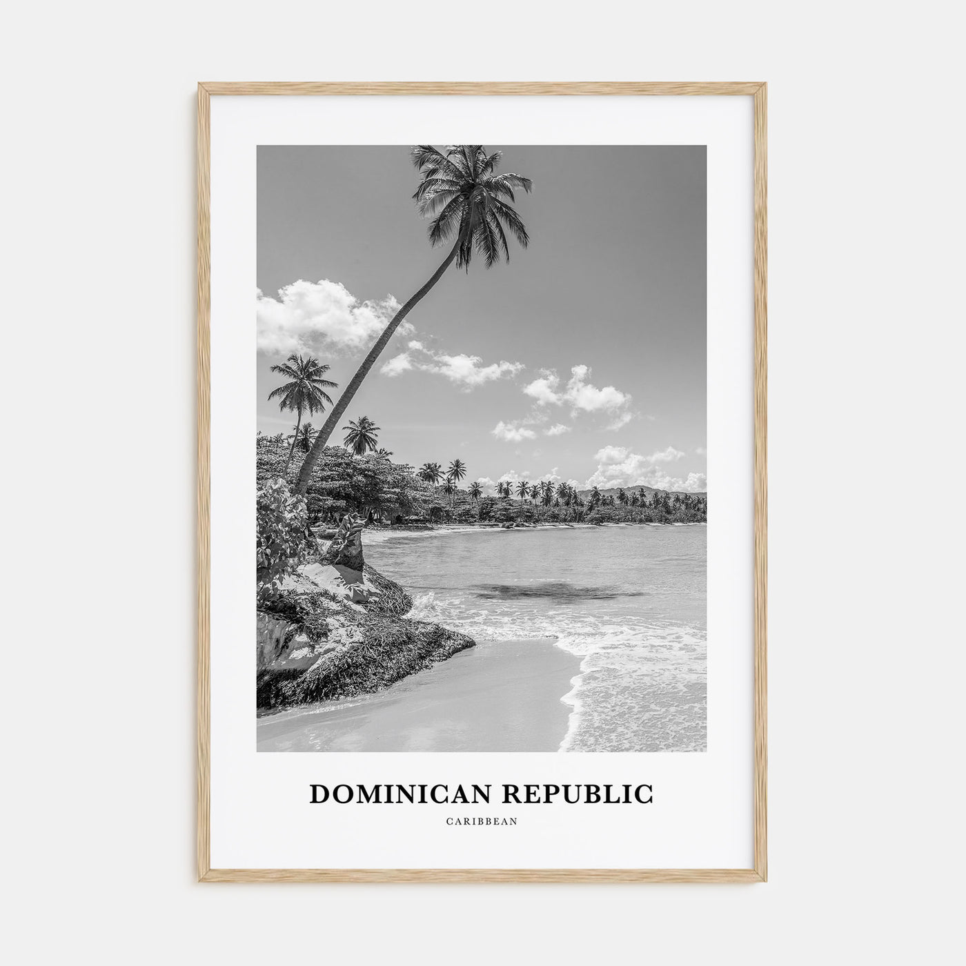Dominican Republic Portrait B&W No 1 Poster