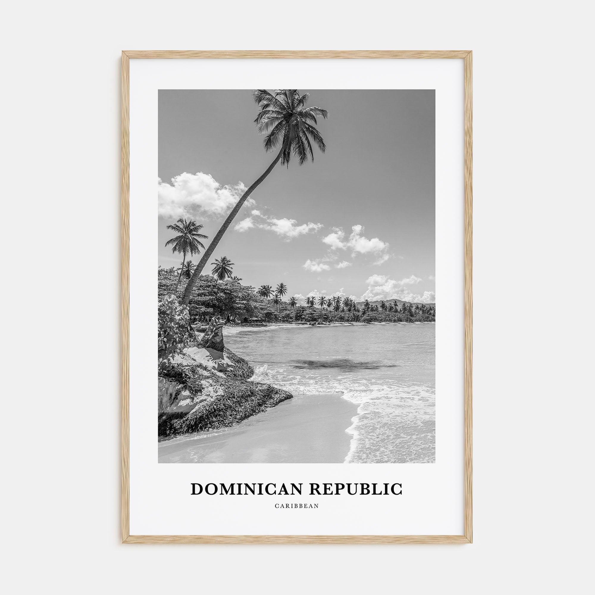 Dominican Republic Portrait B&W No 1 Poster