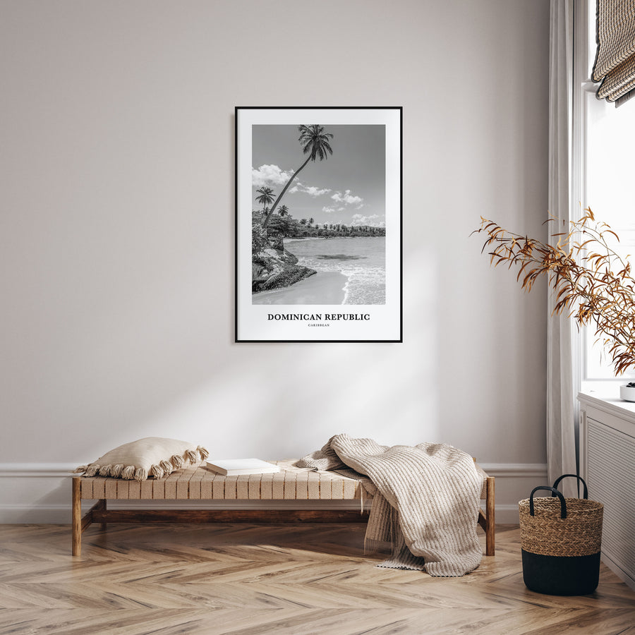 Dominican Republic Portrait B&W No 1 Poster