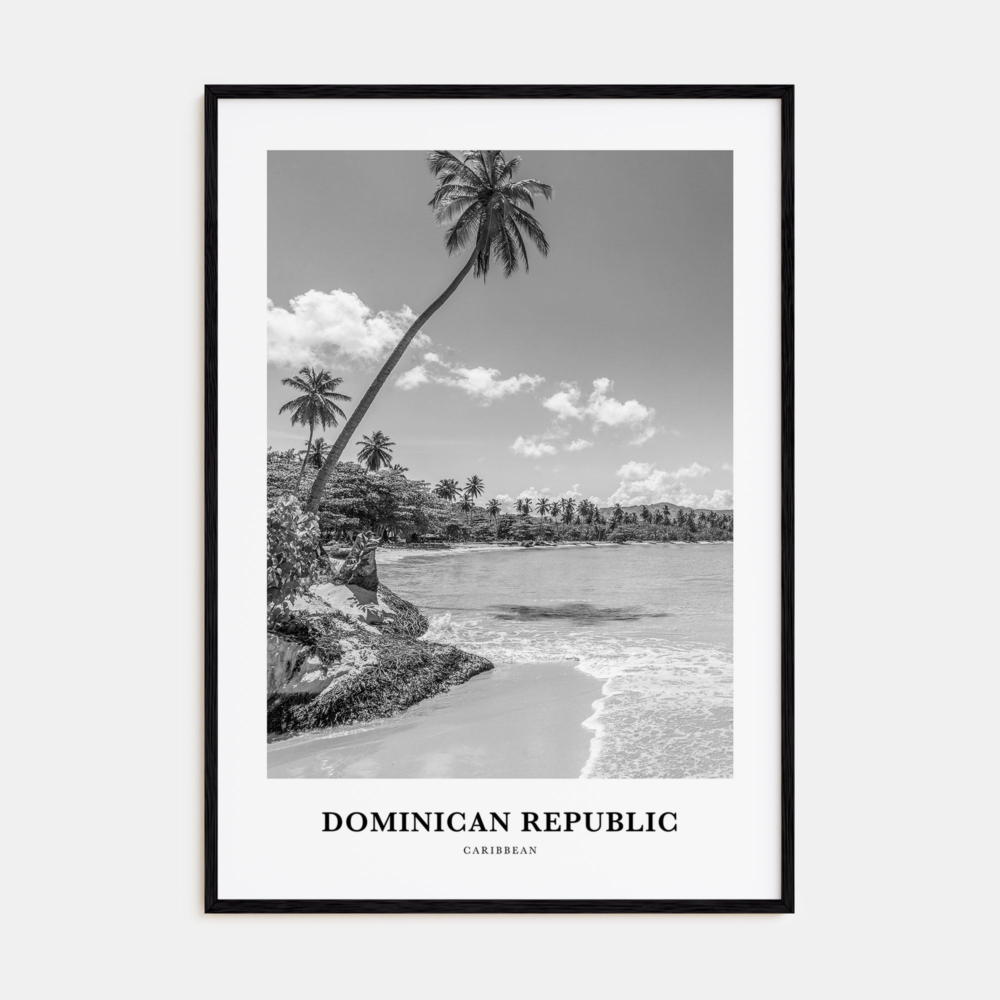 Dominican Republic Portrait B&W No 1 Poster
