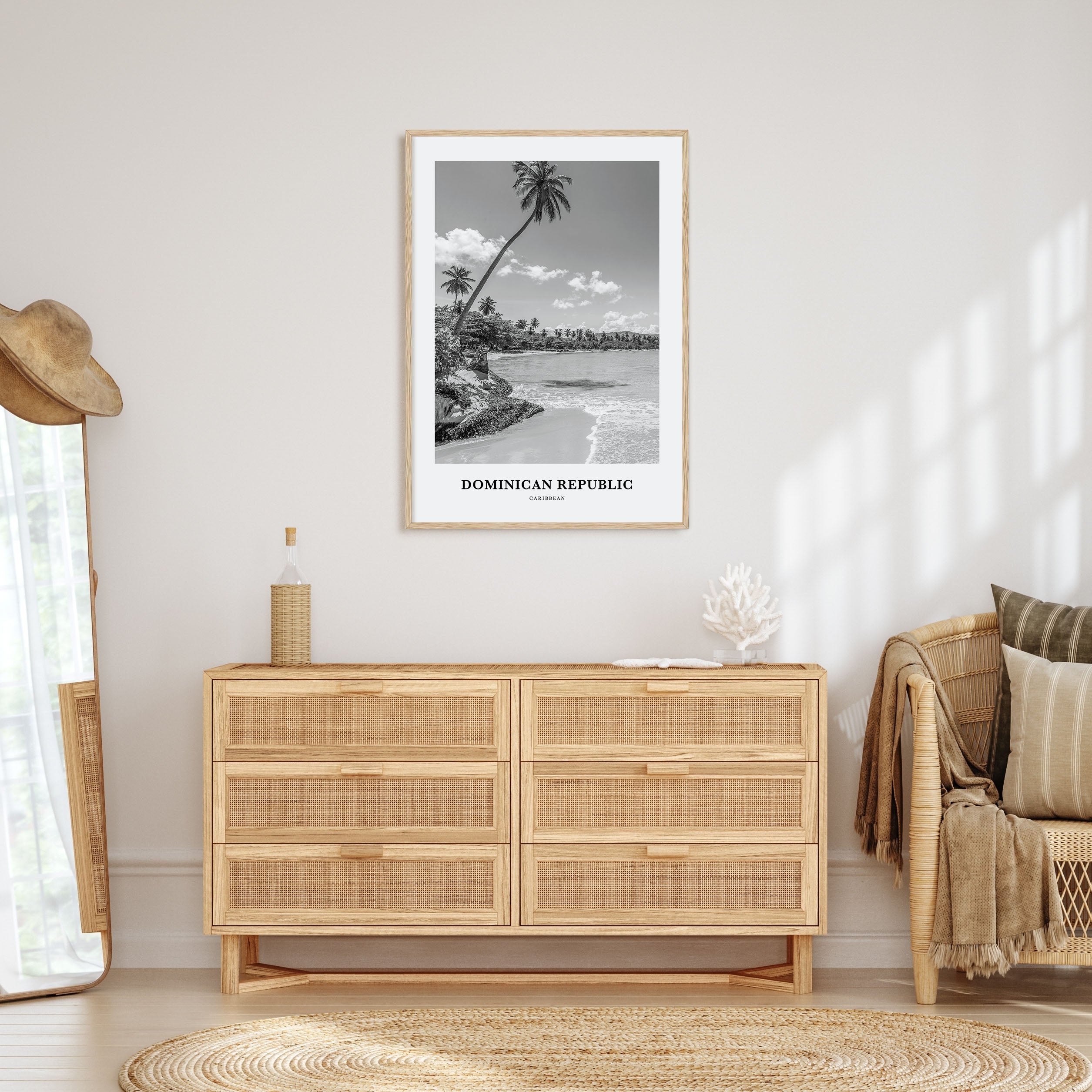 Dominican Republic Portrait B&W No 1 Poster