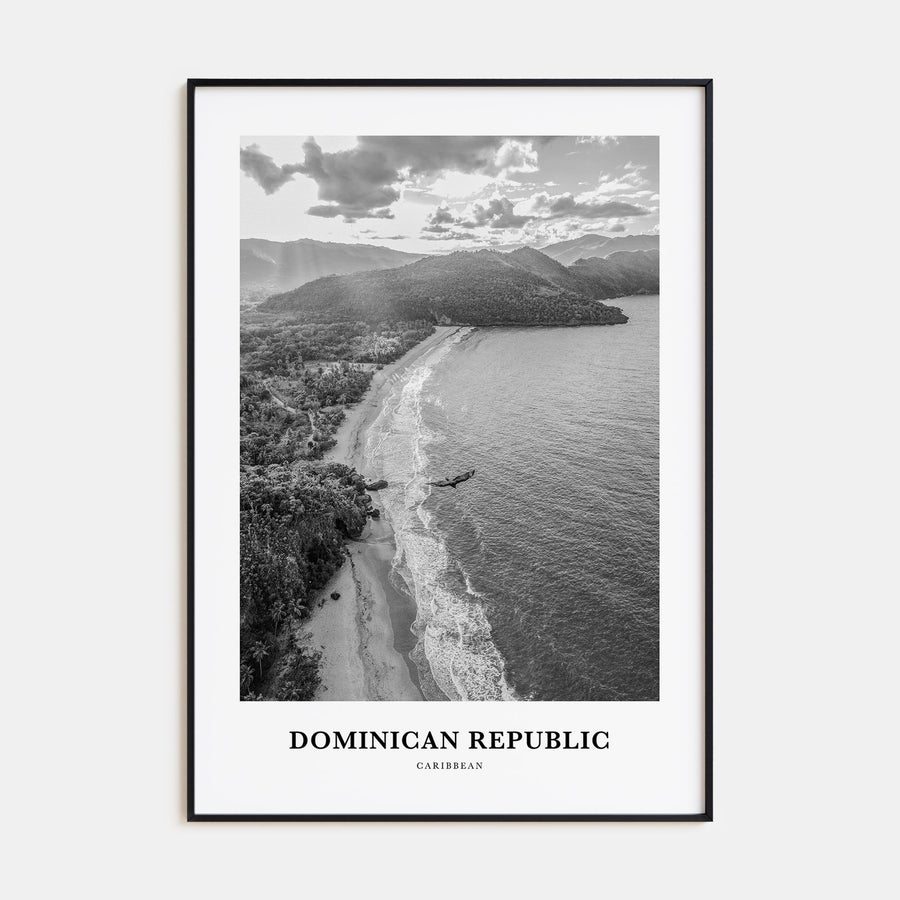 Dominican Republic Portrait B&W No 2 Poster