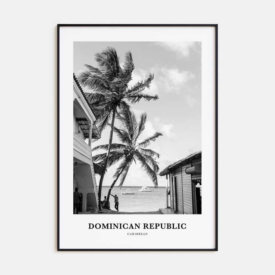 Dominican Republic Portrait B&W No 3 Poster