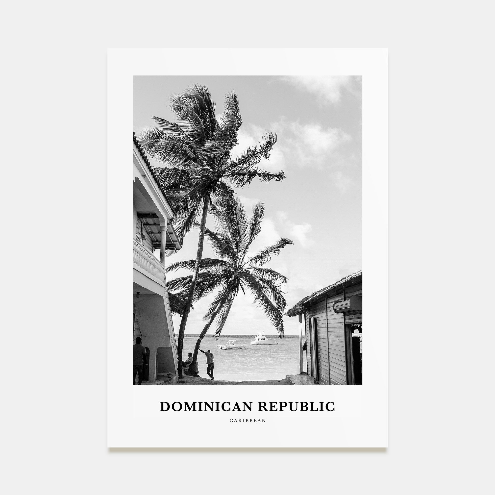 Dominican Republic Portrait B&W No 3 Poster