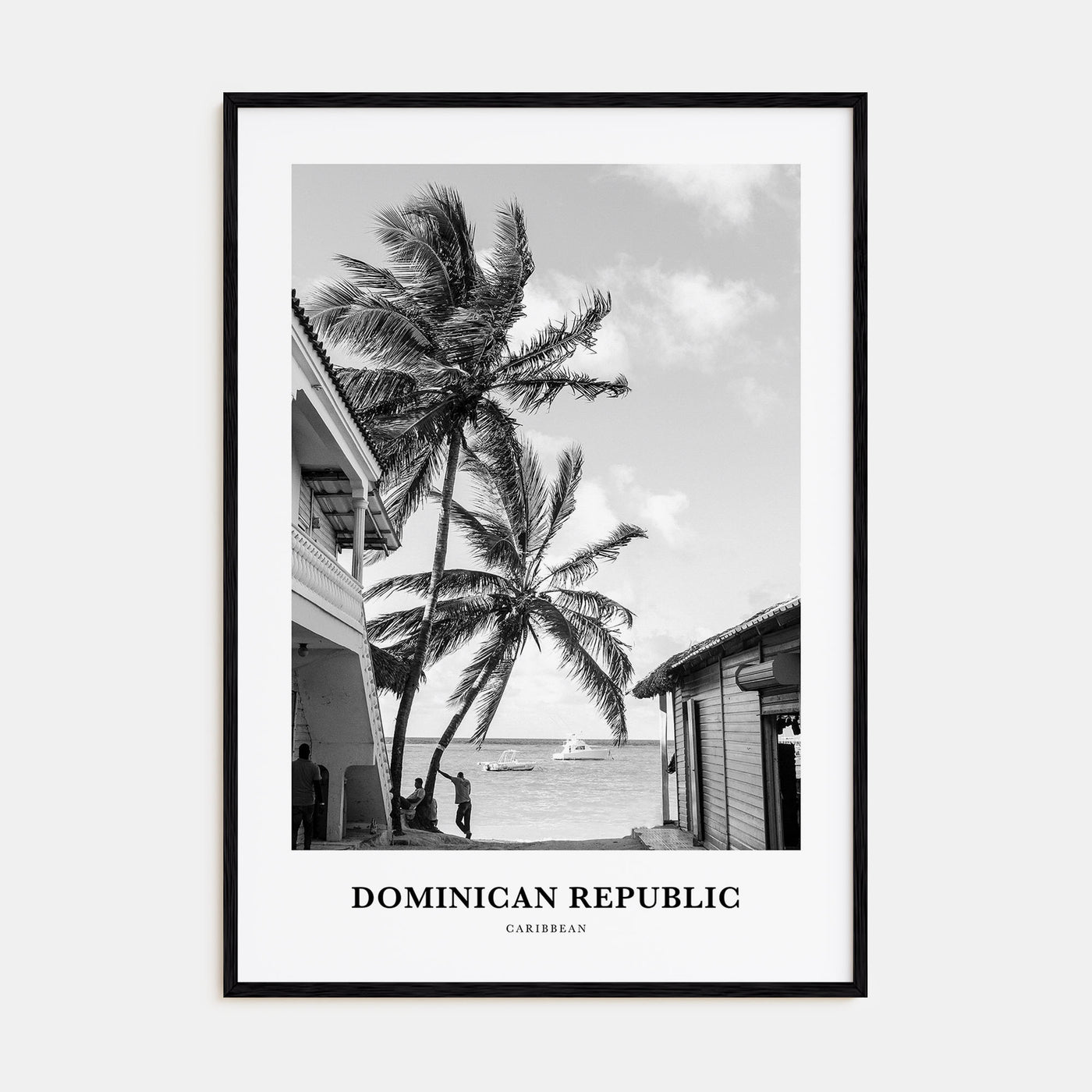 Dominican Republic Portrait B&W No 3 Poster