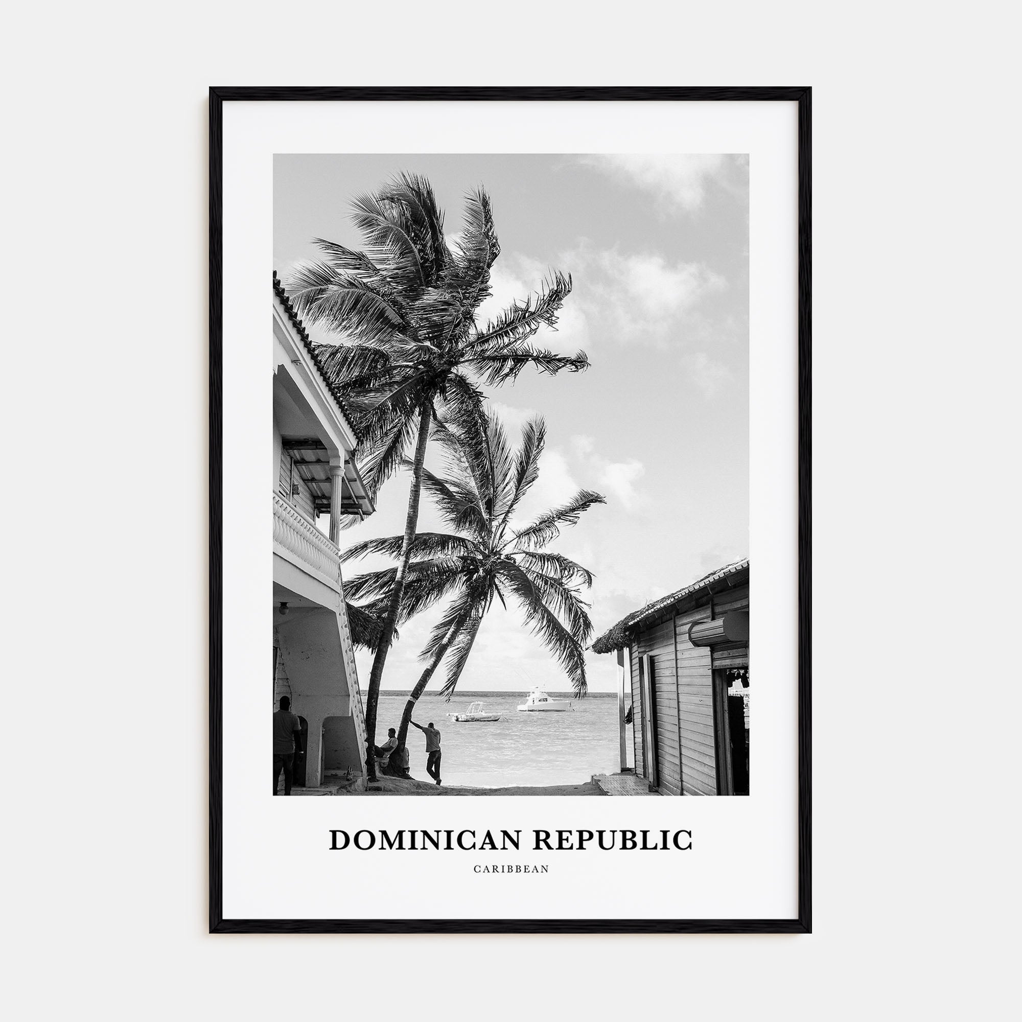 Dominican Republic Portrait B&W No 3 Poster