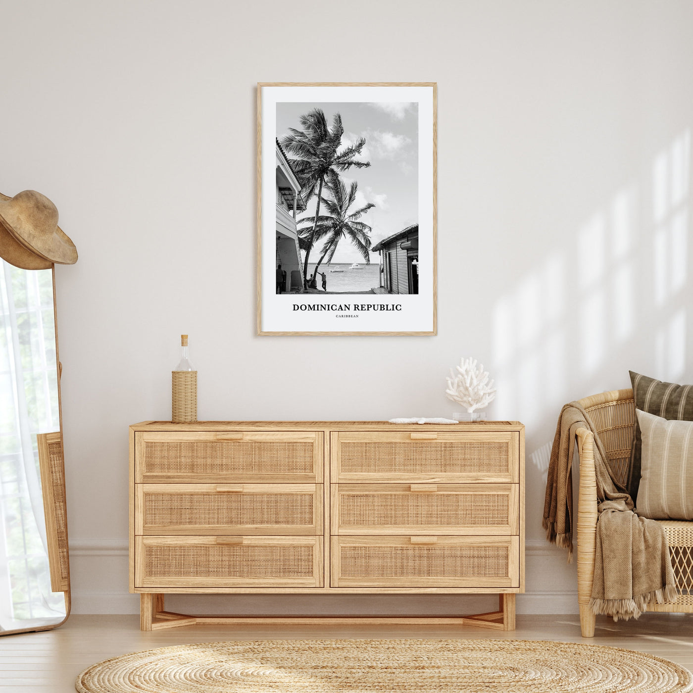 Dominican Republic Portrait B&W No 3 Poster