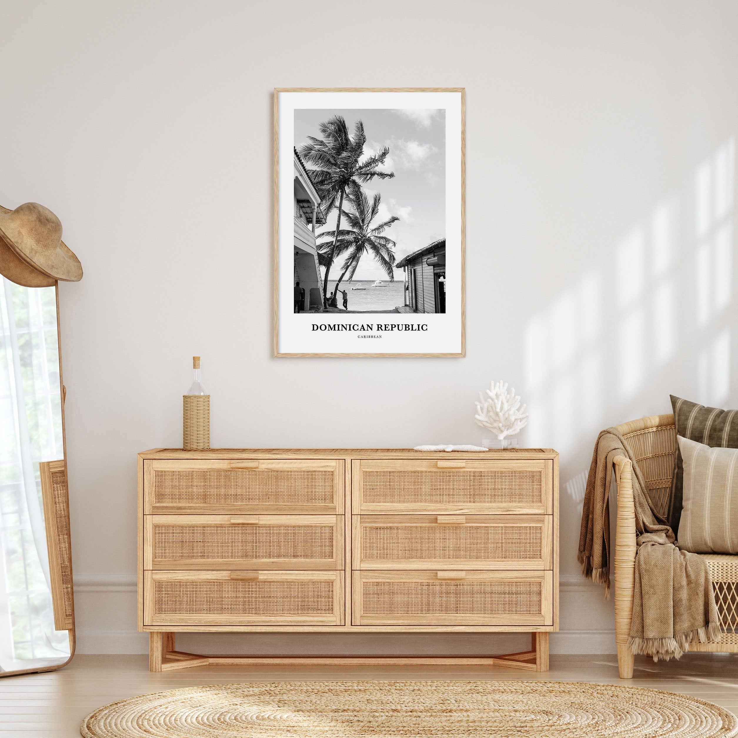 Dominican Republic Portrait B&W No 3 Poster