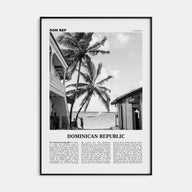 Dominican Republic Travel B&W No 1 Poster