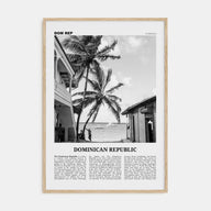 Dominican Republic Travel B&W No 1 Poster