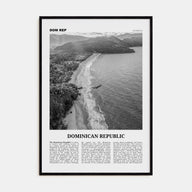 Dominican Republic Travel B&W No 3 Poster