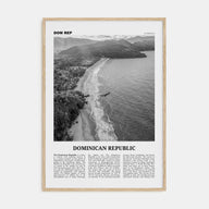 Dominican Republic Travel B&W No 3 Poster