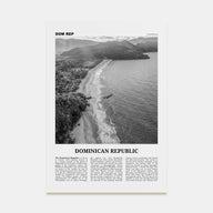 Dominican Republic Travel B&W No 3 Poster