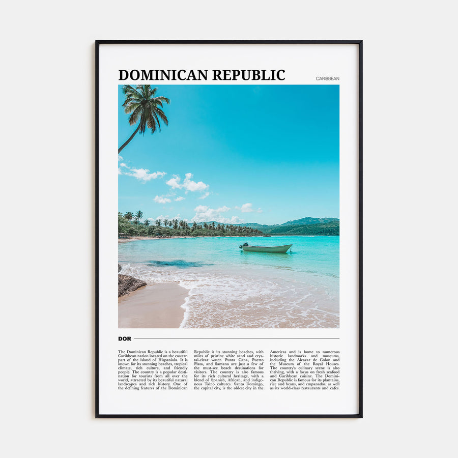 Dominican Republic Travel Color Poster