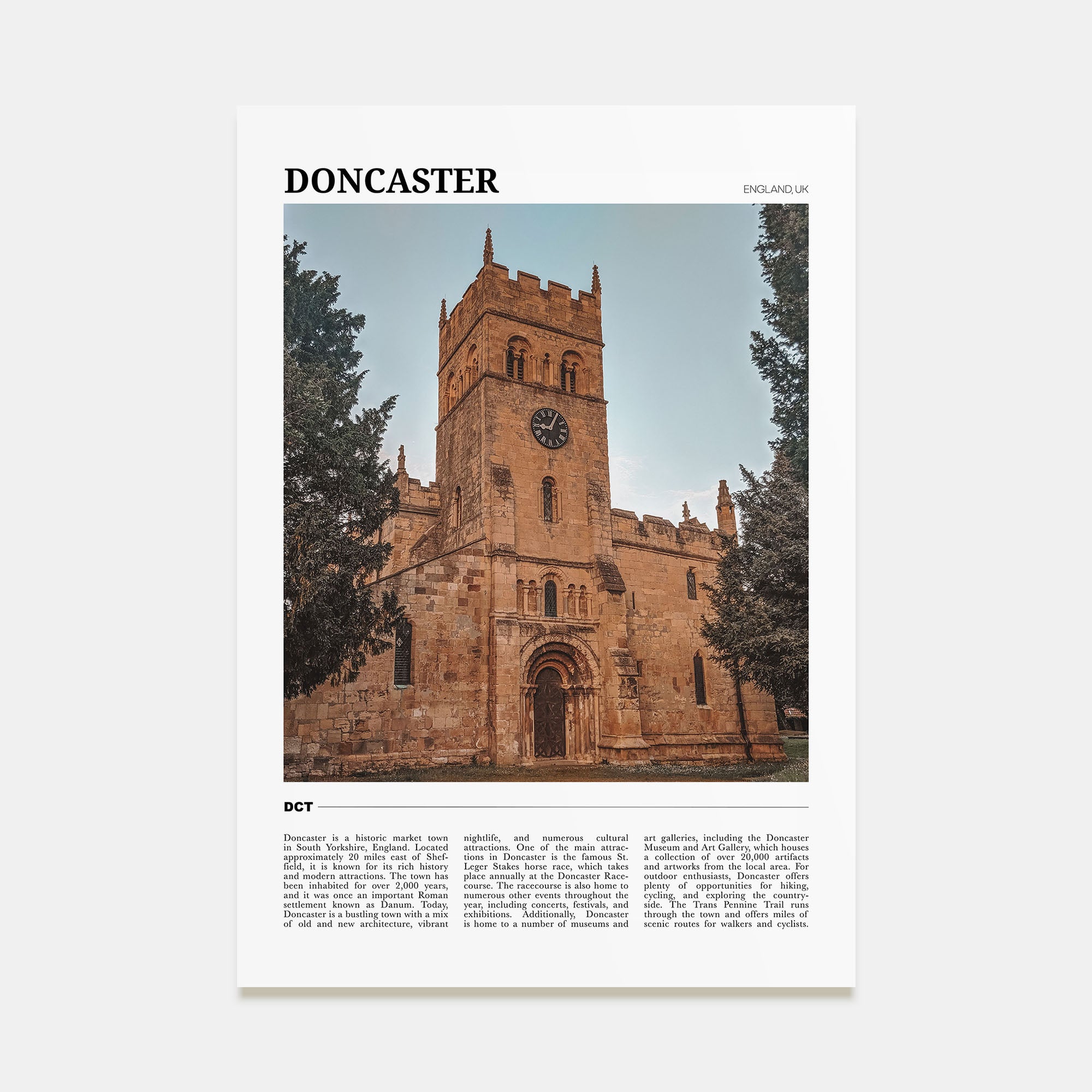 Doncaster Travel Color Poster