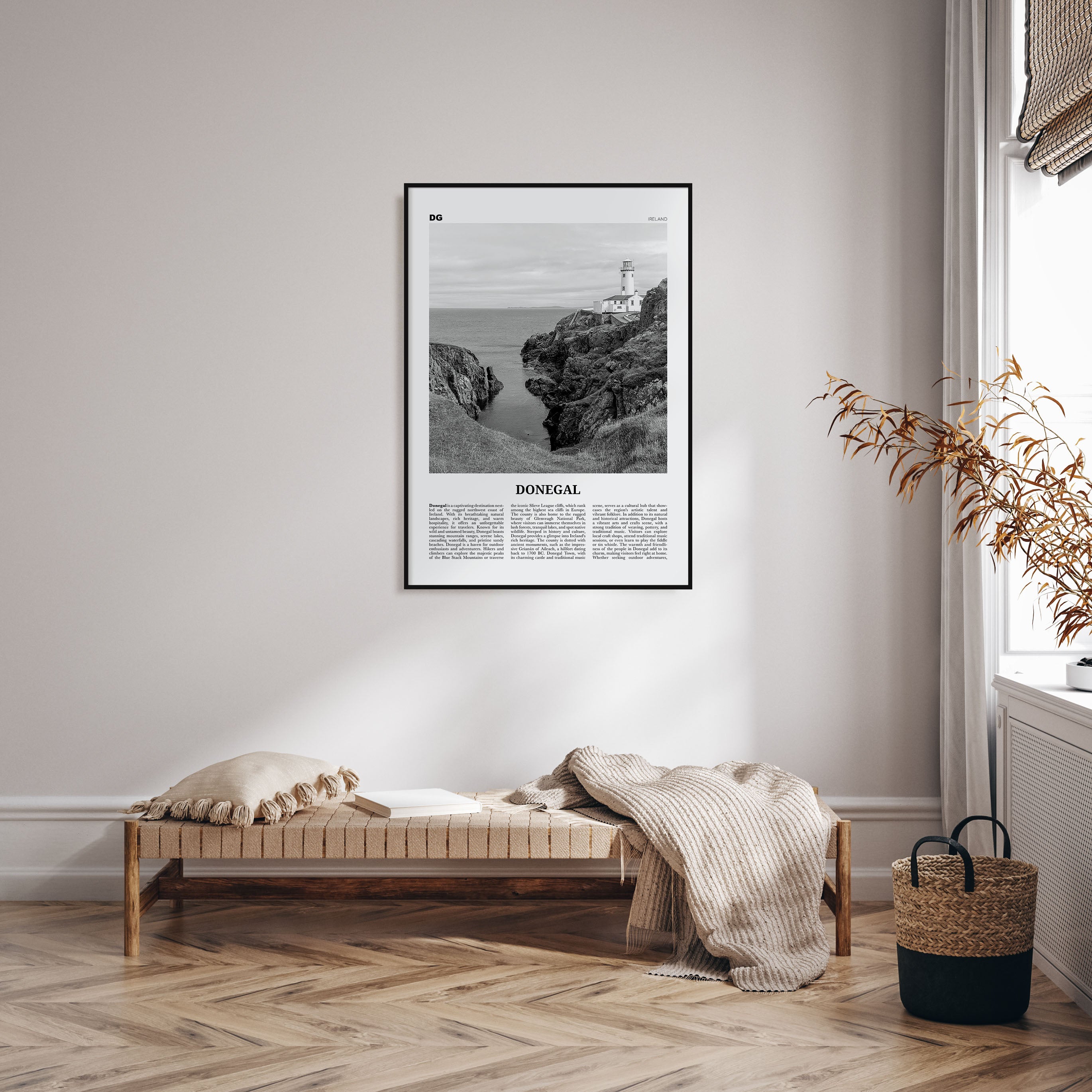 Donegal Travel B&W Poster