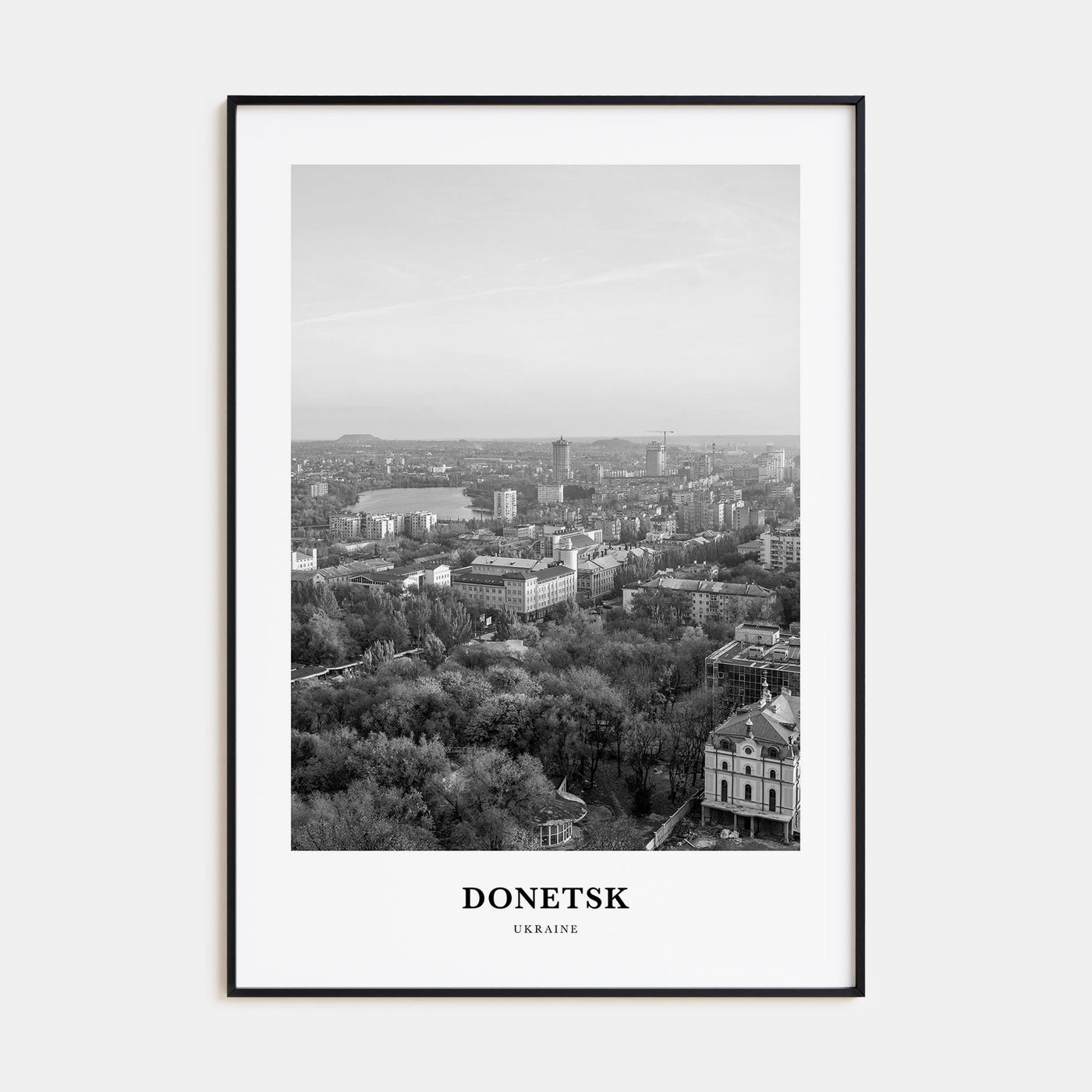 Donetsk Portrait B&W Poster