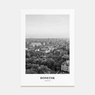 Donetsk Portrait B&W Poster