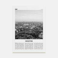 Donetsk Travel B&W Poster