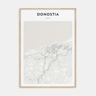 Donostia Map Portrait Poster