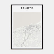 Donostia Map Portrait Poster
