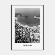 Donostia Portrait B&W Poster