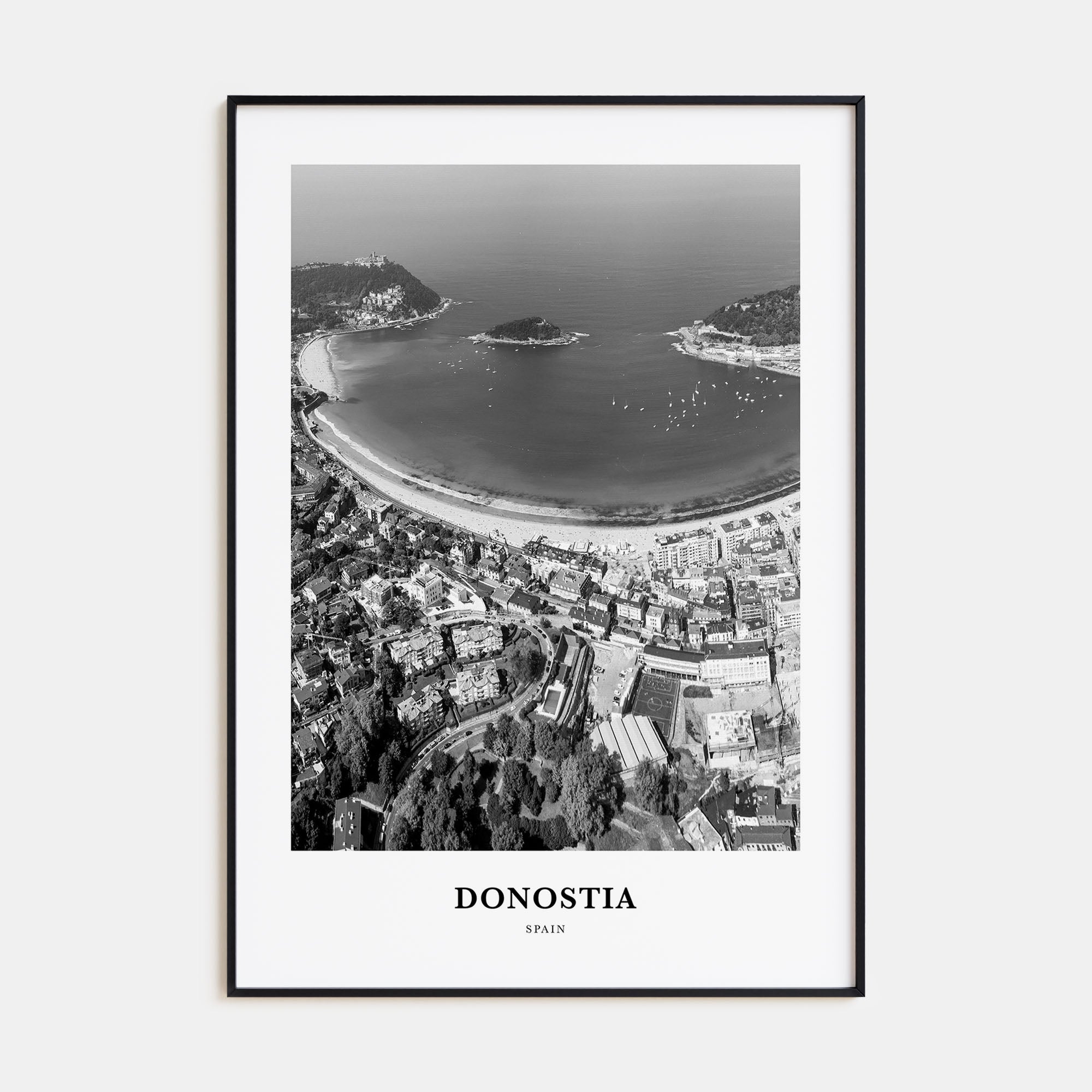 Donostia Portrait B&W Poster