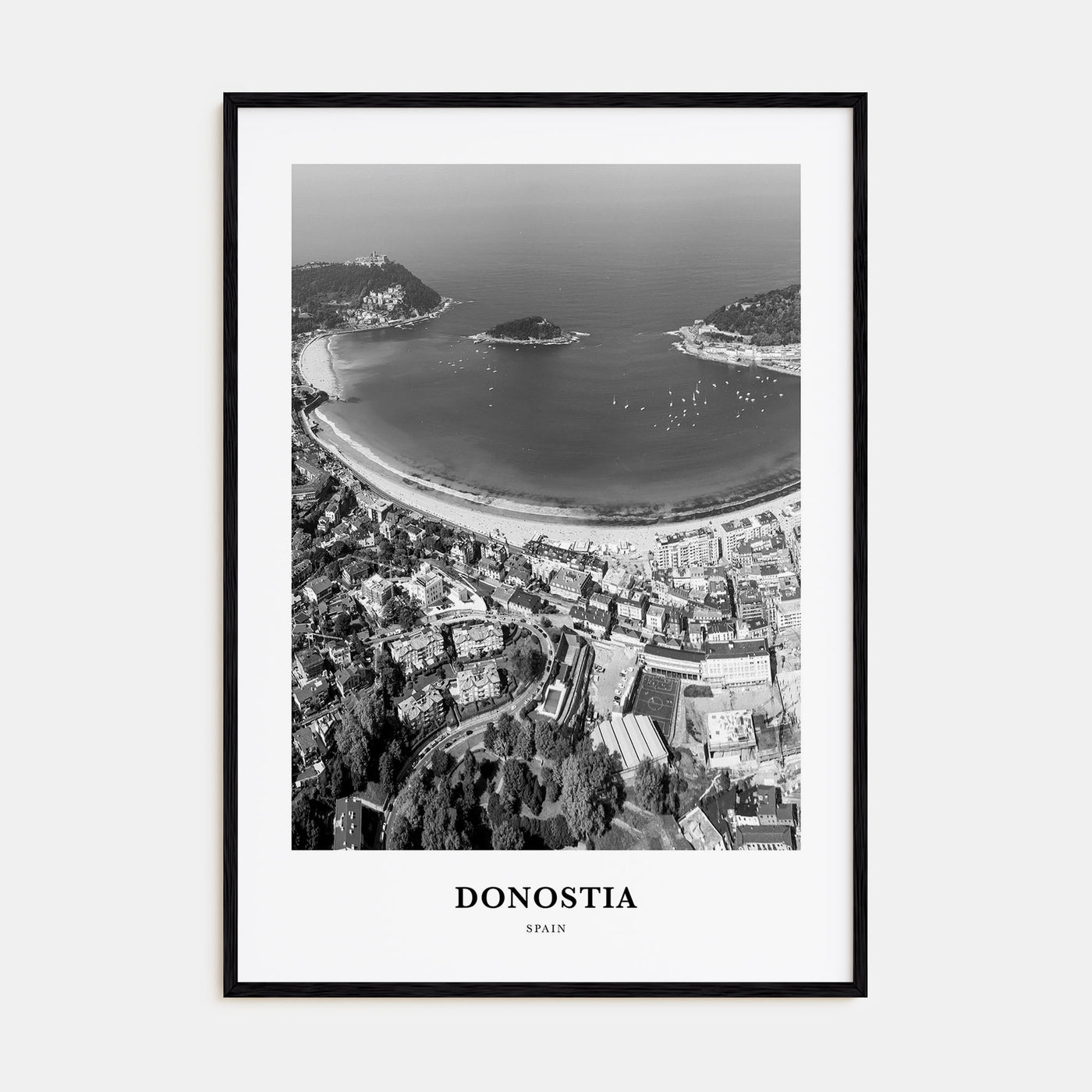 Donostia Portrait B&W Poster