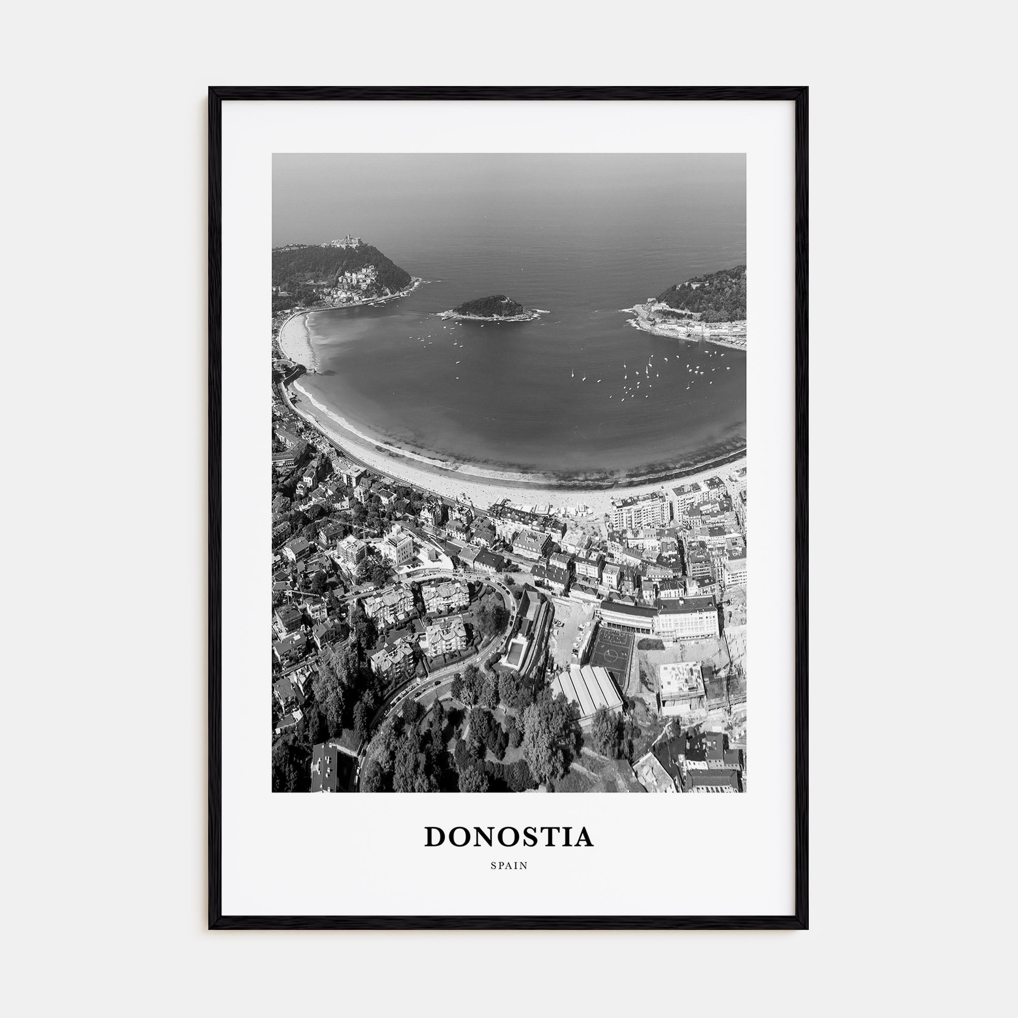 Donostia Portrait B&W Poster