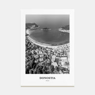 Donostia Portrait B&W Poster