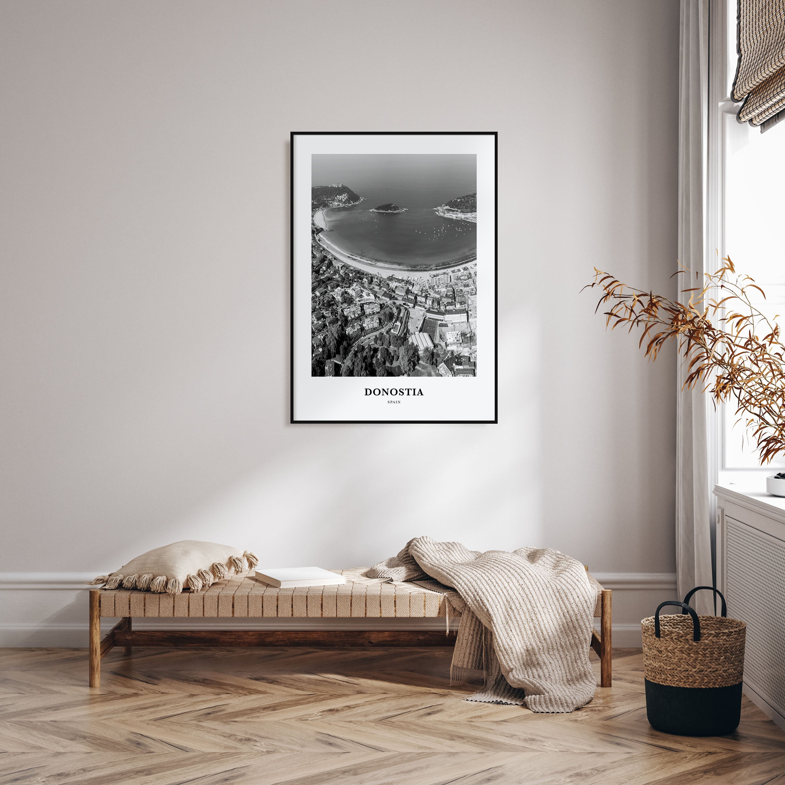 Donostia Portrait B&W Poster