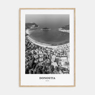 Donostia Portrait B&W Poster