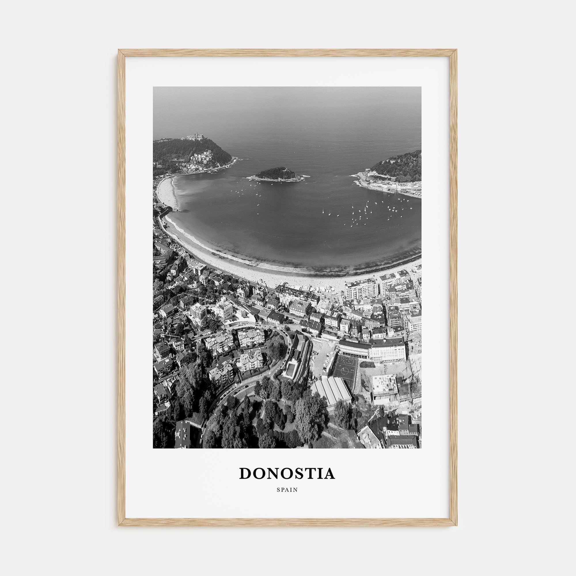 Donostia Portrait B&W Poster