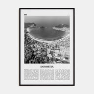 Donostia Travel B&W Poster