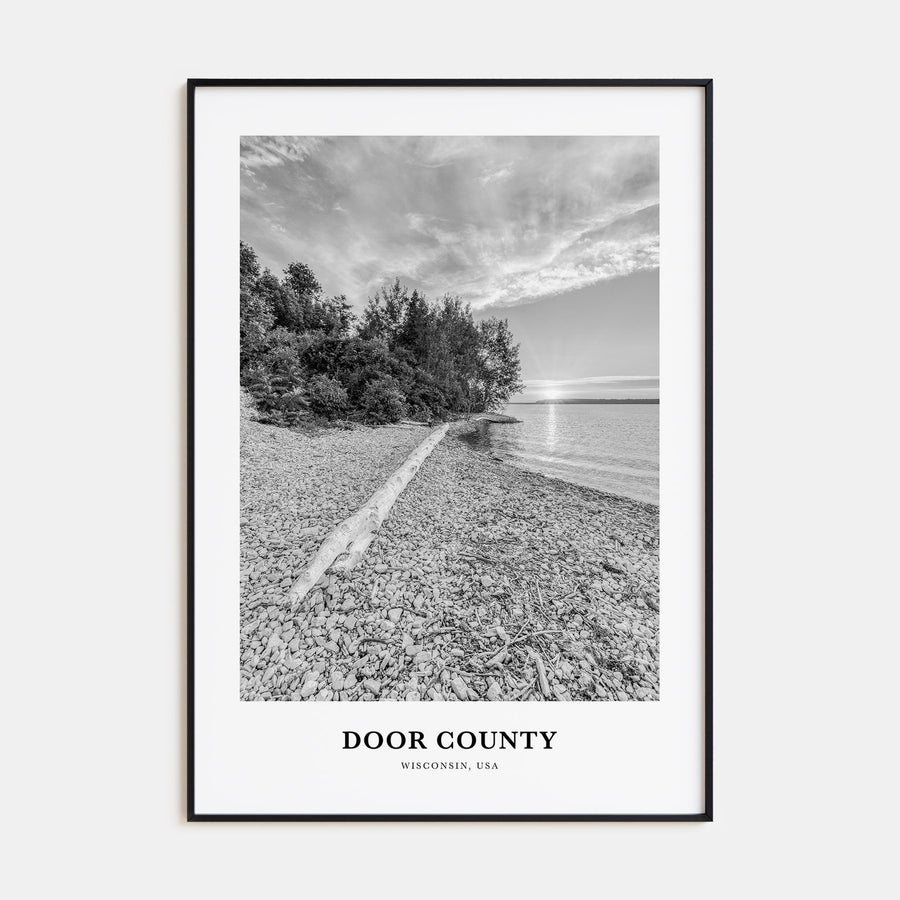 Door County Portrait B&W Poster