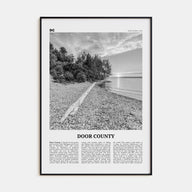 Door County Travel B&W Poster