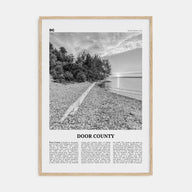 Door County Travel B&W Poster