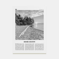 Door County Travel B&W Poster