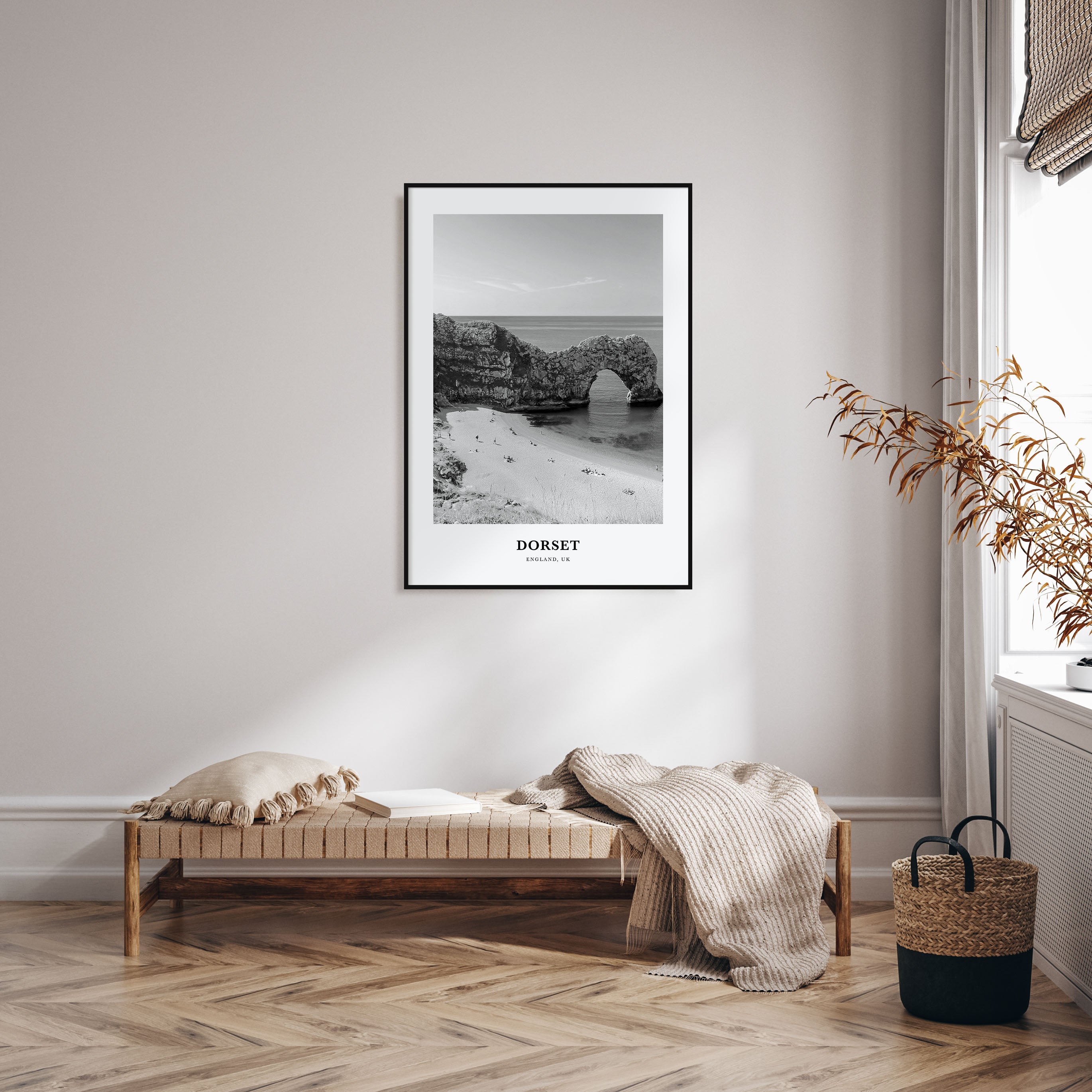 Dorset Portrait B&W Poster