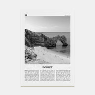 Dorset Travel B&W Poster