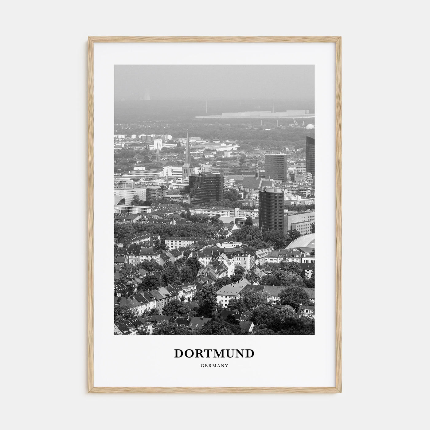Dortmund Portrait B&W Poster