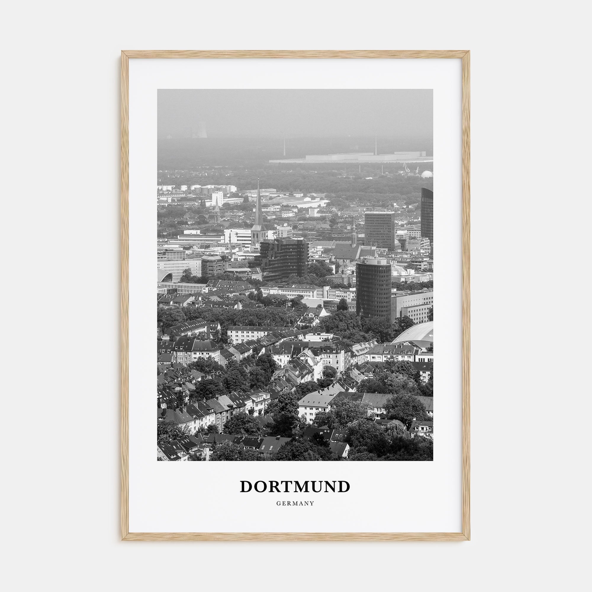 Dortmund Portrait B&W Poster