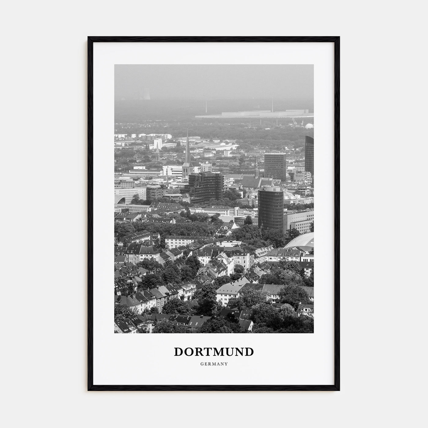 Dortmund Portrait B&W Poster