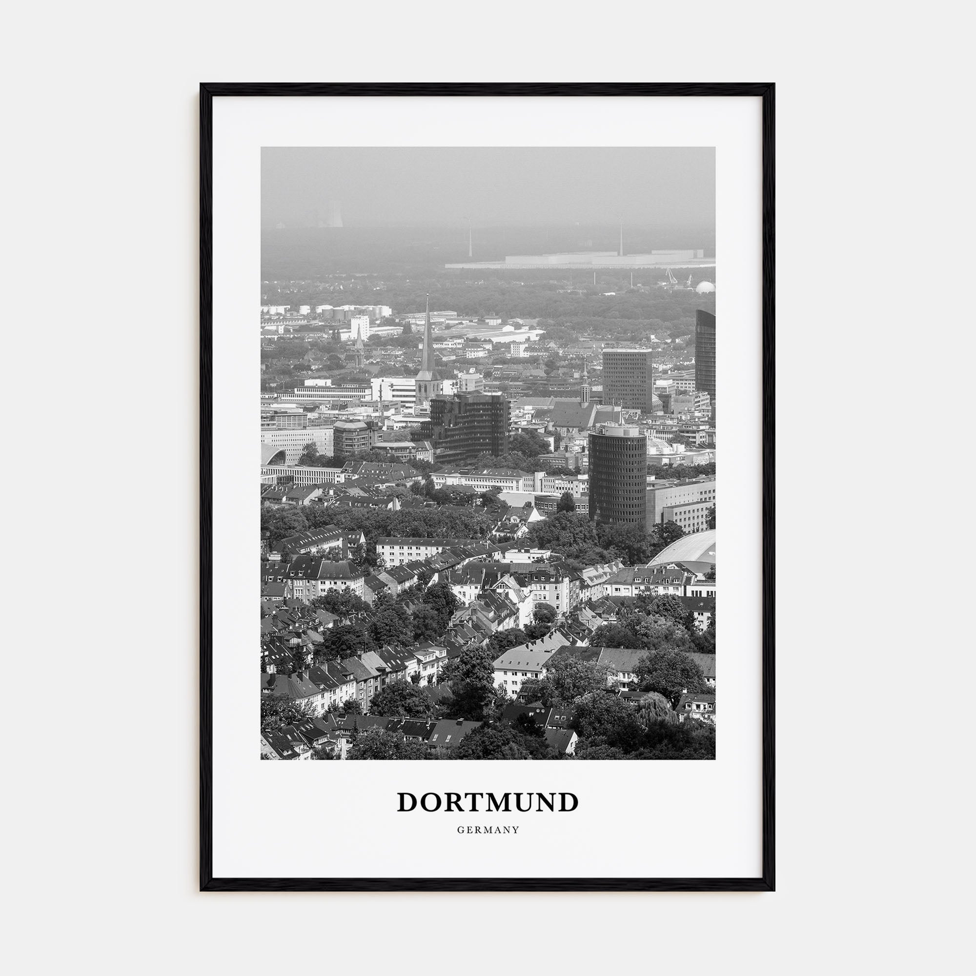 Dortmund Portrait B&W Poster