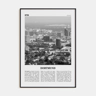 Dortmund Travel B&W Poster