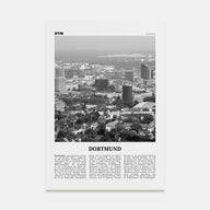 Dortmund Travel B&W Poster