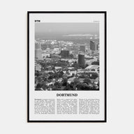 Dortmund Travel B&W Poster