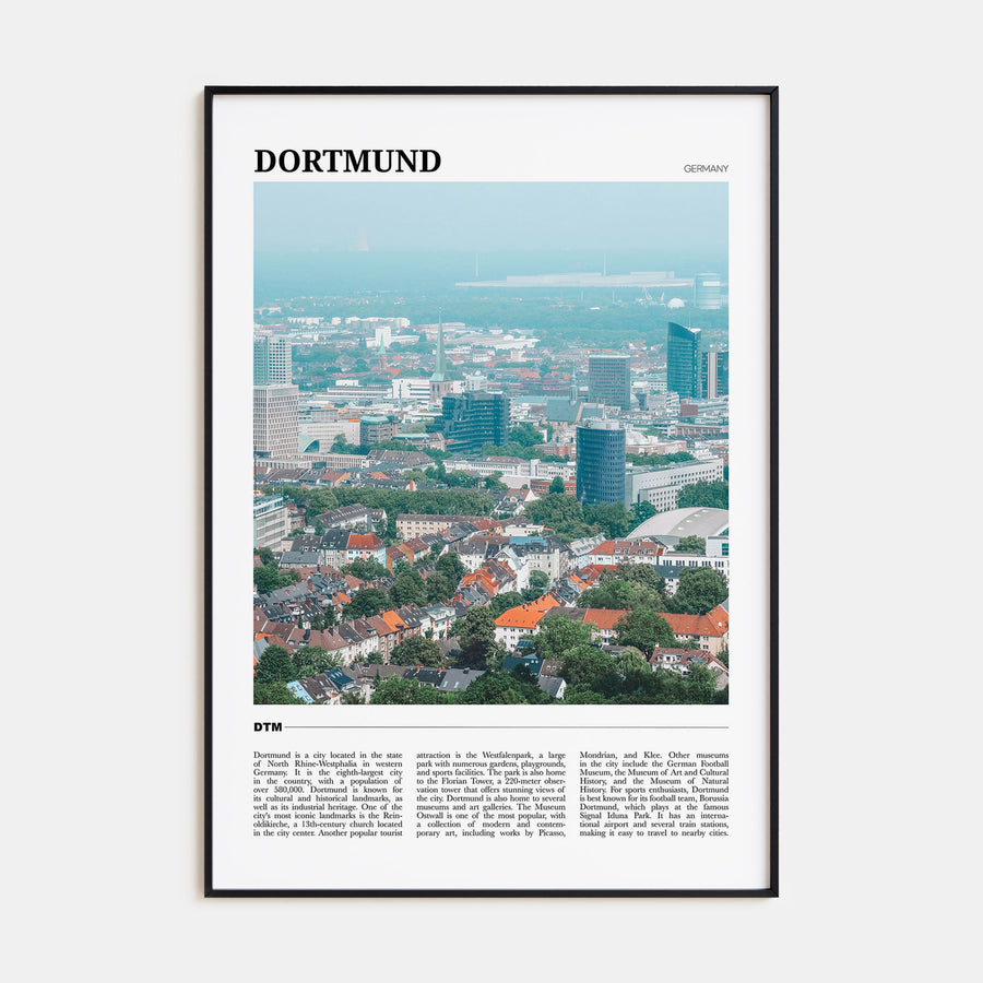 Dortmund Travel Color Poster