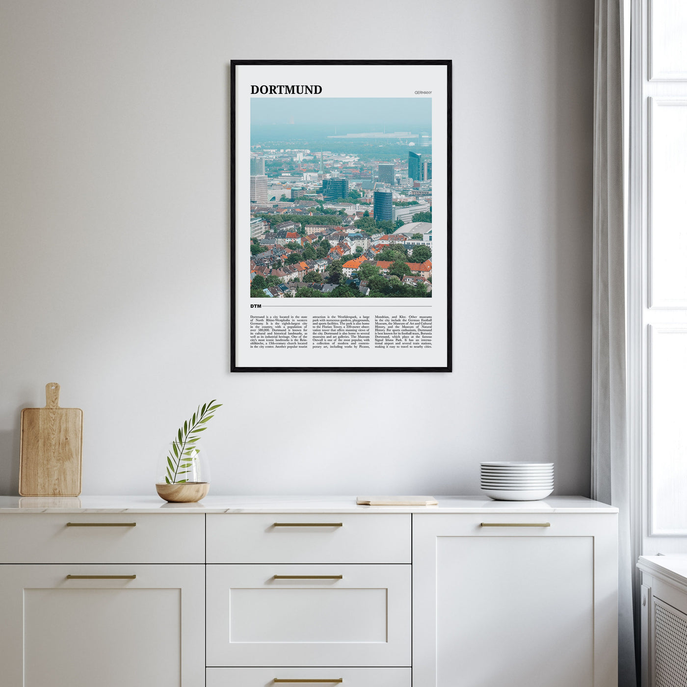 Dortmund Travel Color Poster