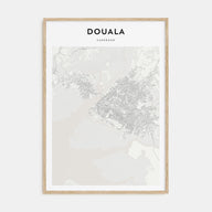 Douala Map Portrait Poster